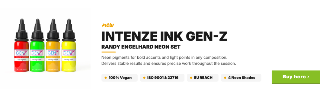 Intenze Ink Gen-Z - Randy Engelhard Neon Set (4x 30 ml)